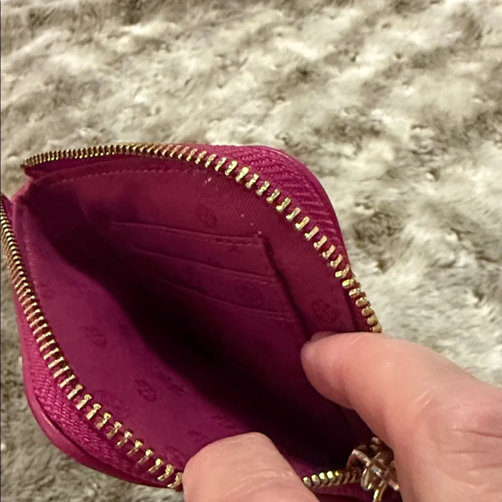Tory Burch Pink Quilted Crossbody Phone Bag